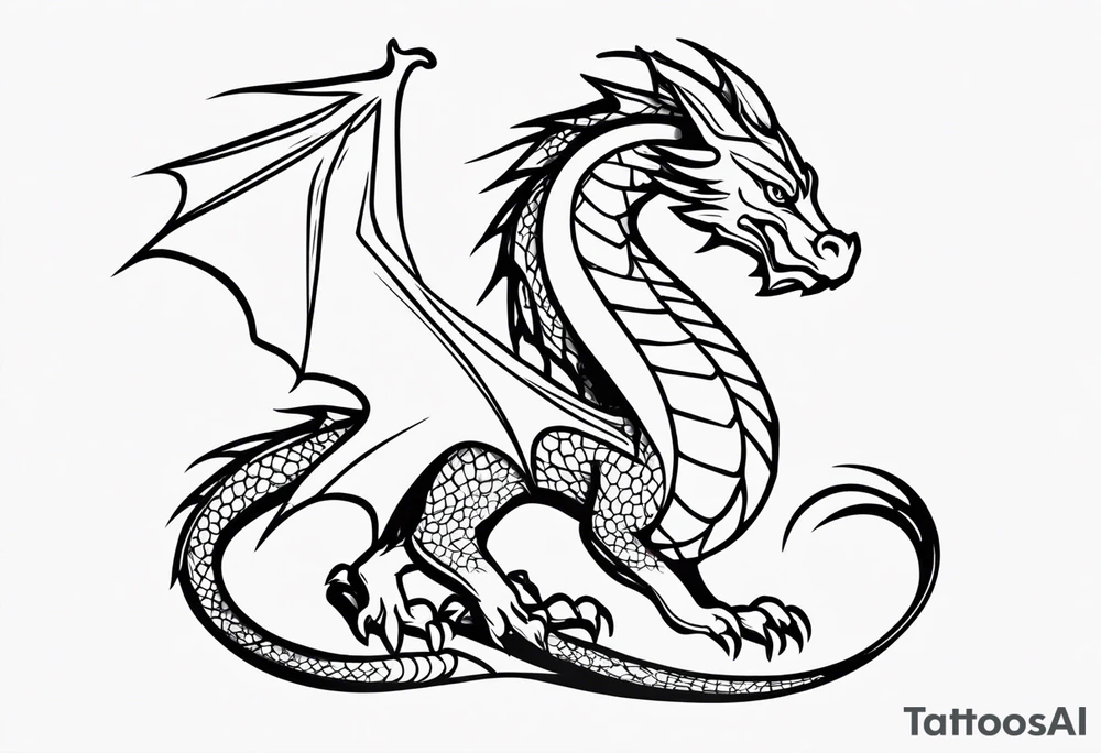 dragon tattoo idea