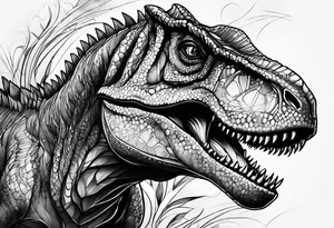 t rex tattoo idea