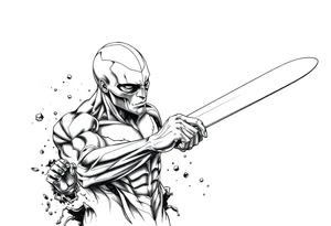 Silver Surfer comic accurate tattoo idea