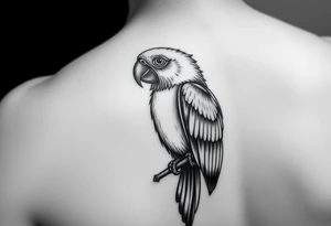 I want a tattoo with a parrot Aratinga tattoo idea