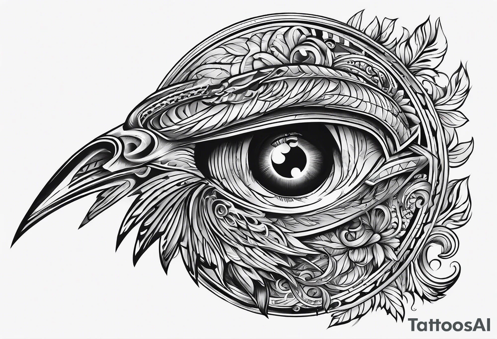 Cloak covering dagger tattoo idea