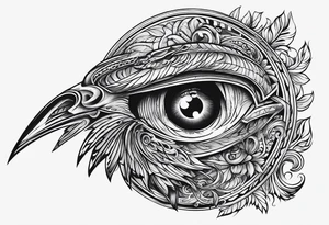 Cloak covering dagger tattoo idea