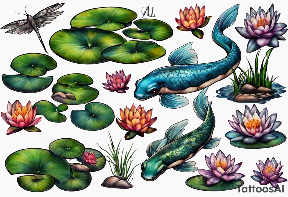 pond tattoo idea
