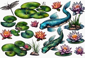 pond tattoo idea