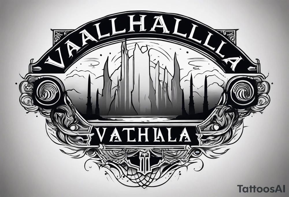Valhalla 
 mist pillars tattoo idea