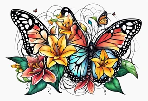 I don't gotta talk, the Lord defends me lyrics with butterflies and lily’s around it tattoo idea