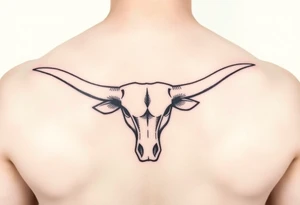 Football tattoo of the Texas longhorn tattoo idea