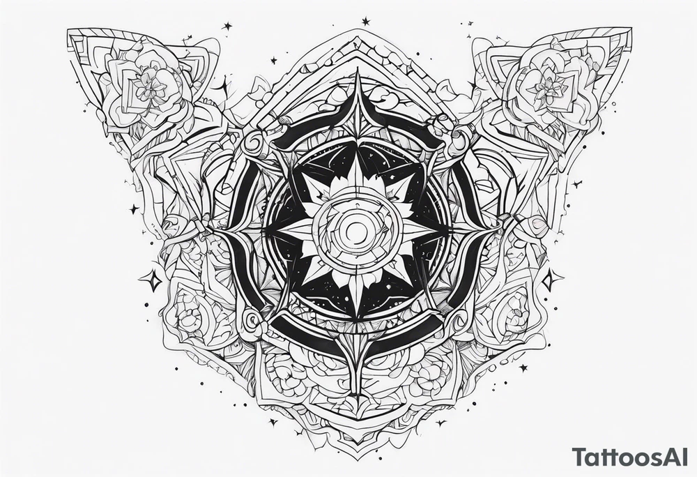 Galaxy tattoo idea