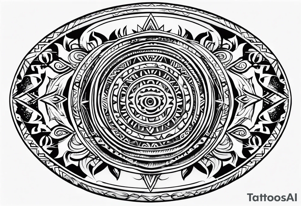 magic seal like supernaturals with tribals tattoo idea