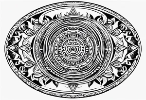 magic seal like supernaturals with tribals tattoo idea