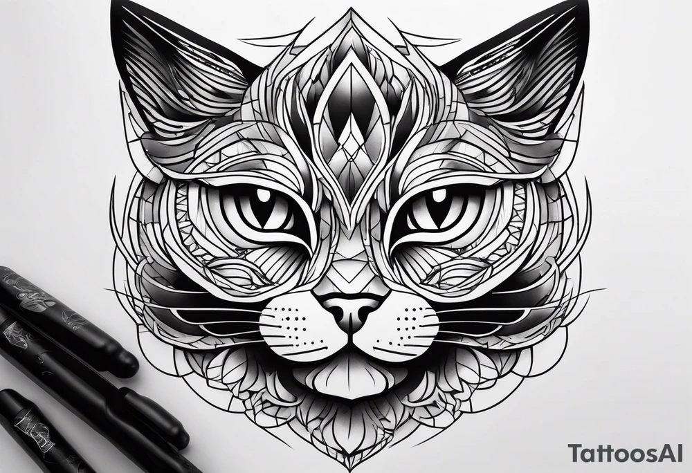 Black Cat tattoo idea