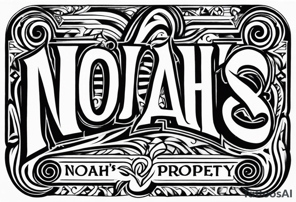 "Noah's Property" tattoo idea