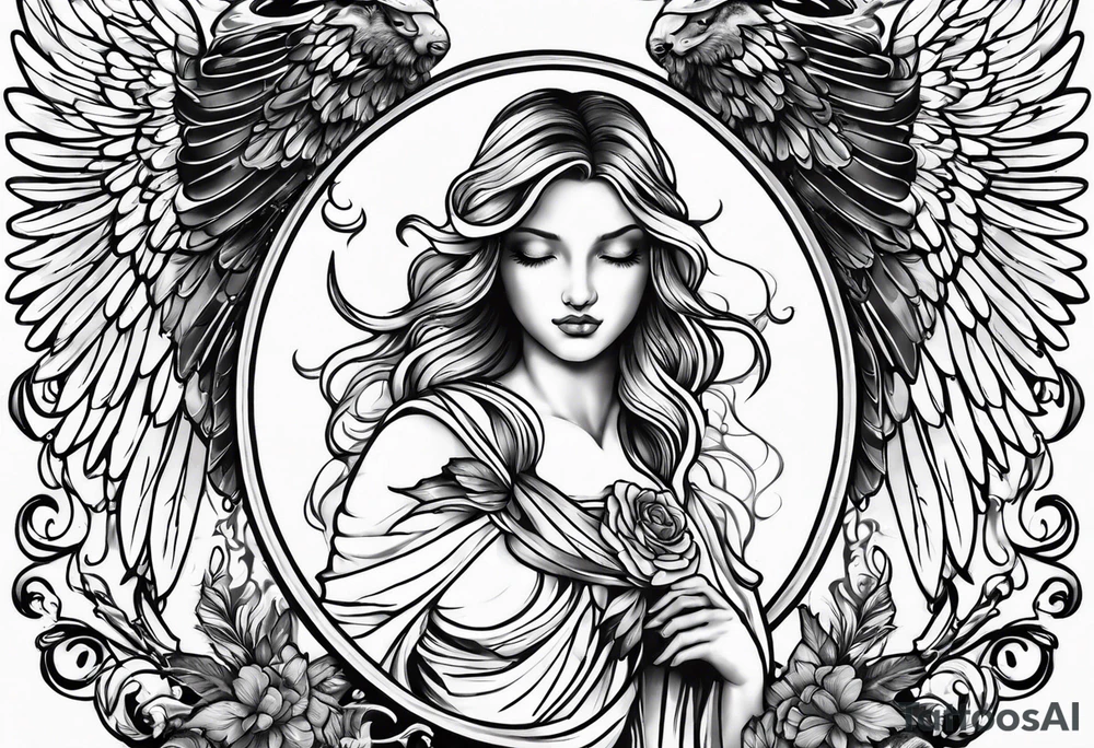 Angel shhh tattoo idea