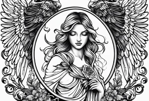 Angel shhh tattoo idea