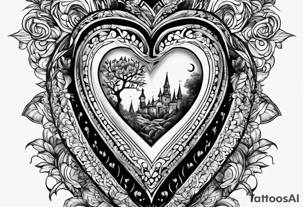 un corazon tattoo idea