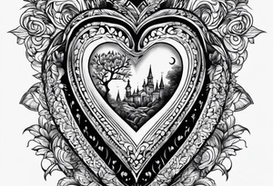 un corazon tattoo idea