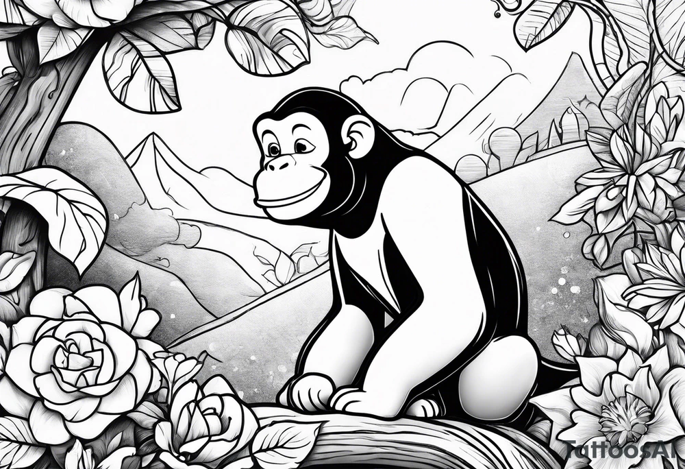 Curious George tattoo idea
