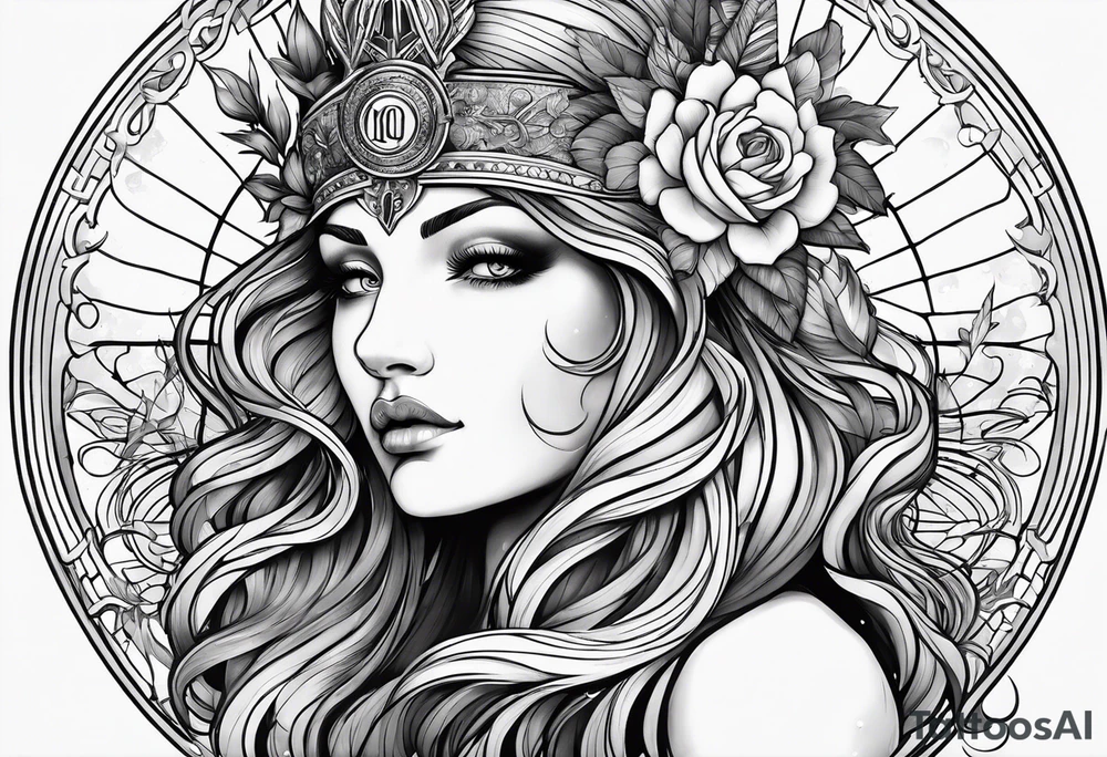 virgo zodiac tattoo idea