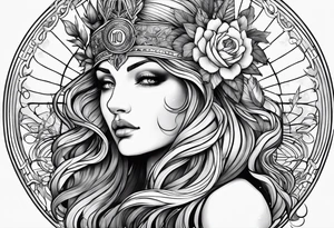 virgo zodiac tattoo idea
