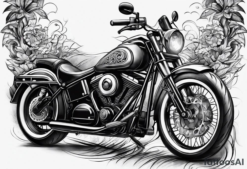 bicycling tattoo idea