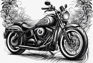 bicycling tattoo idea