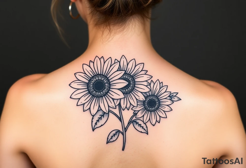 Sunflowers tattoo idea