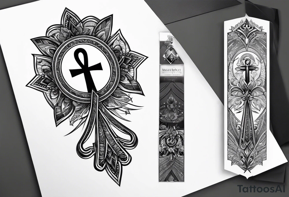 ankh, arm tattoo idea
