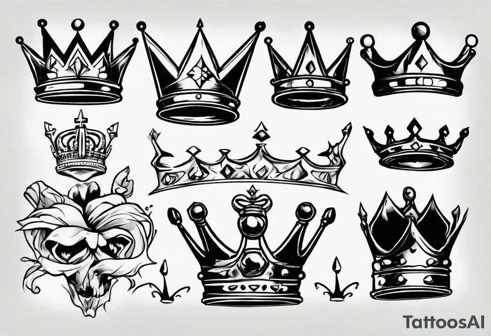 a kings crown tattoo idea