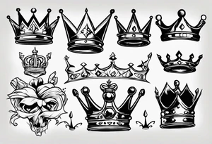 a kings crown tattoo idea