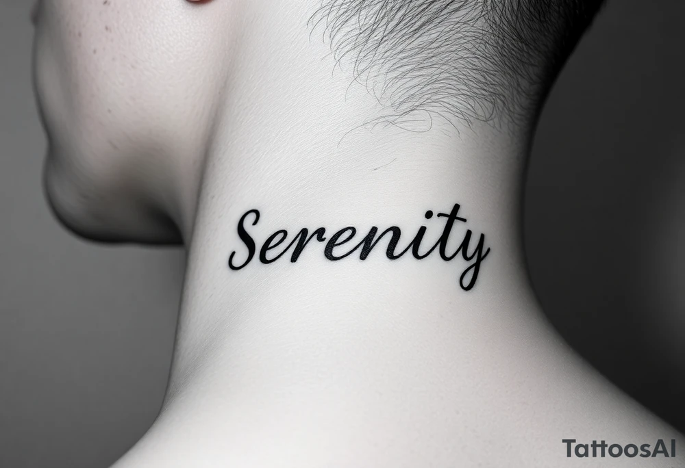 Serenity tattoo idea
