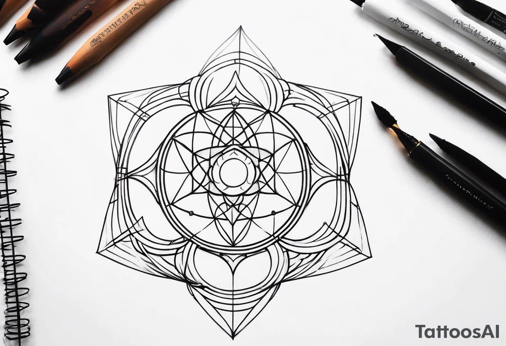 sacred geometry tattoo idea
