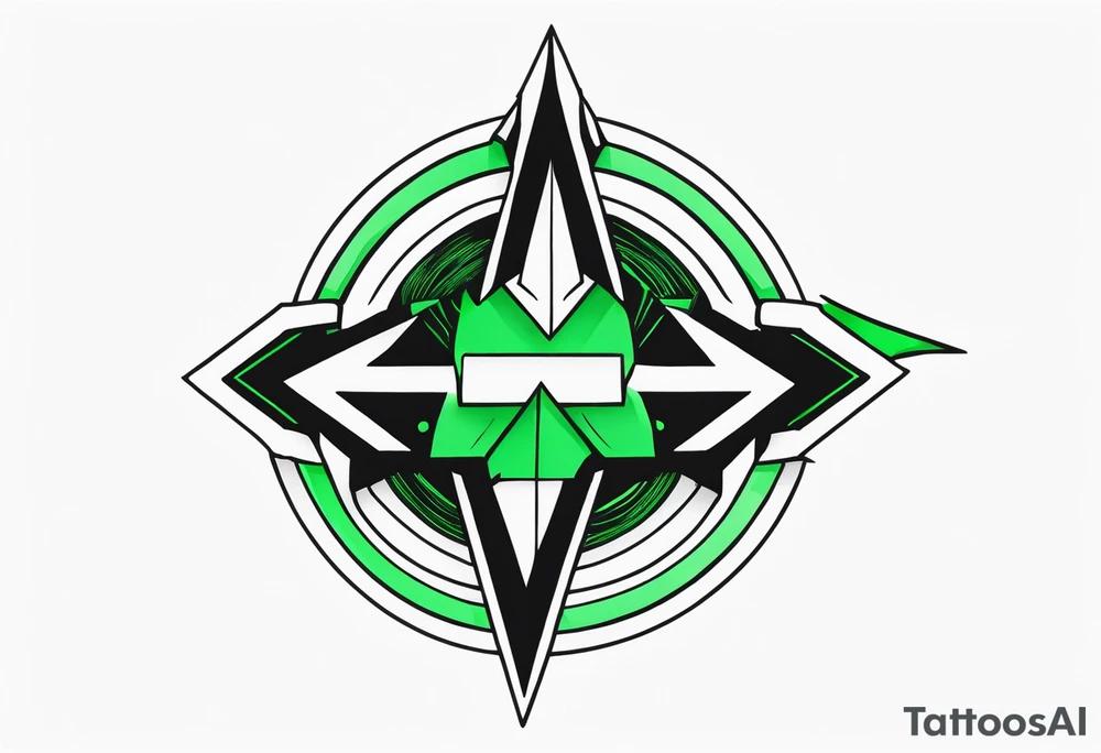 Green arrow logo tattoo idea