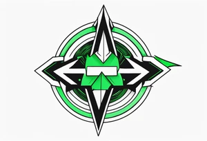 Green arrow logo tattoo idea
