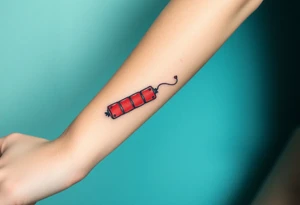 angry stick of dynamite tattoo idea