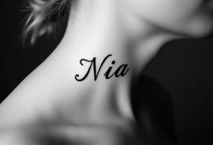 name Nia tattoo idea