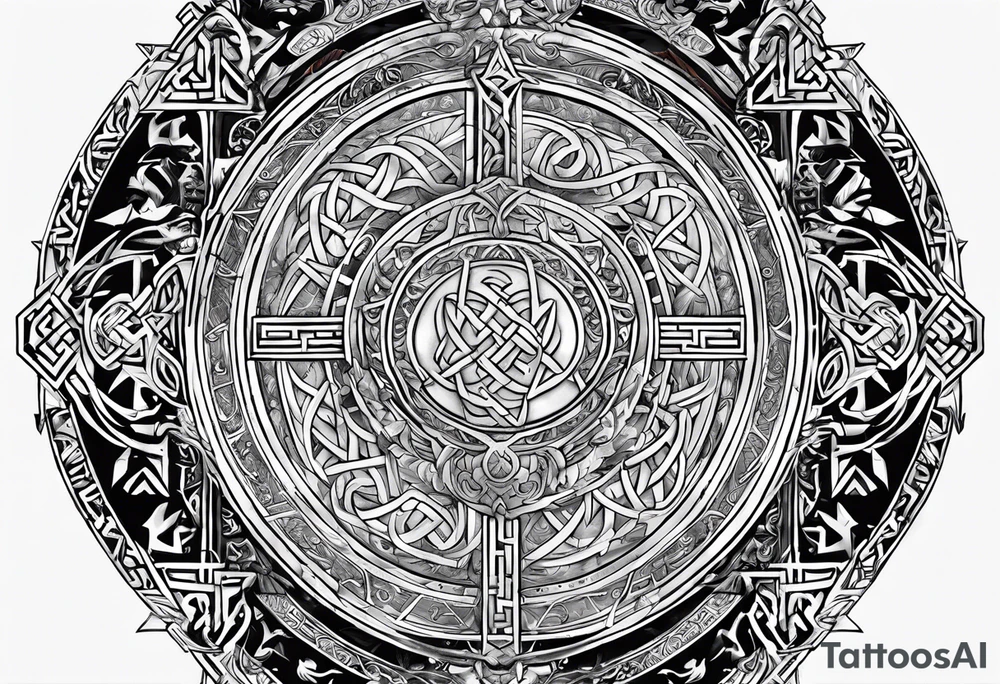 viking runes tattoo idea