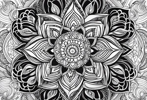 Chakras with mandala tattoo idea