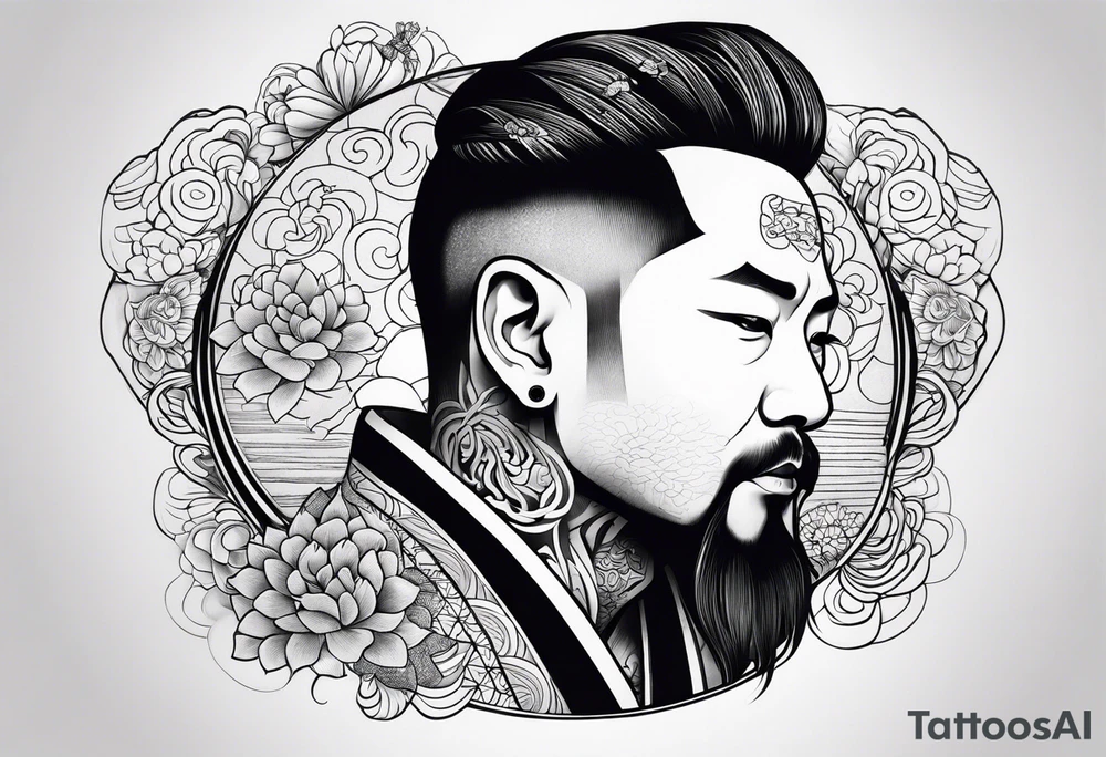 Jelly roll portrait tattoo idea