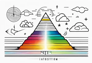 electromagnetic spectrum tattoo idea