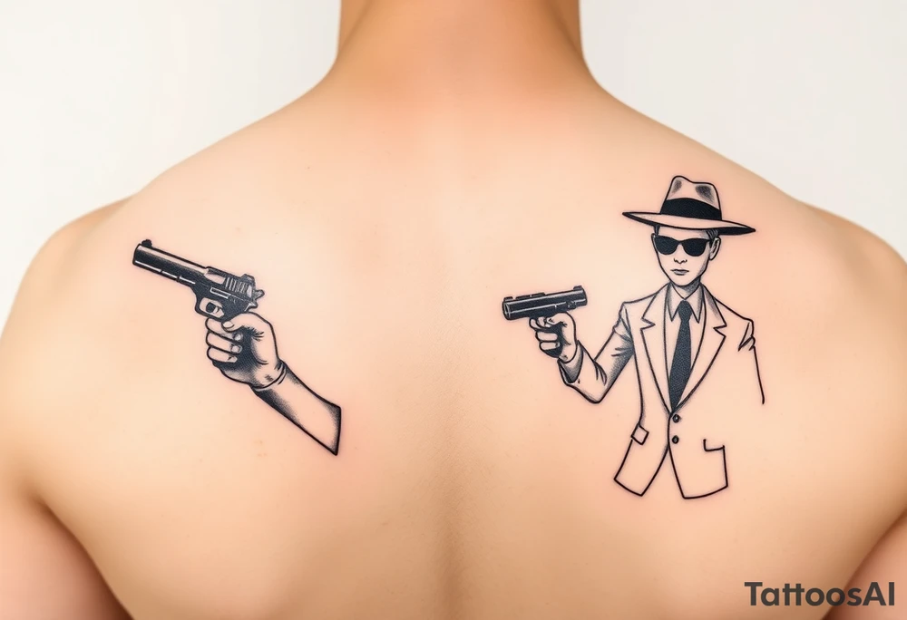Spy vs spy  cartoon tattoo idea