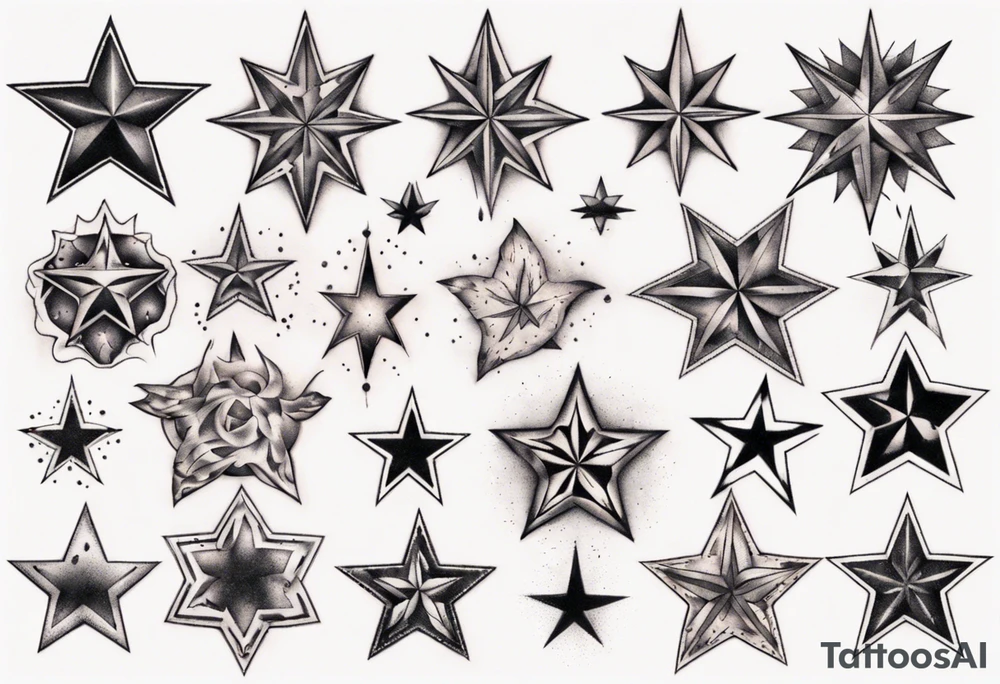 Star tattoo tattoo idea