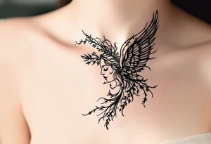 Angel tattoo tattoo idea