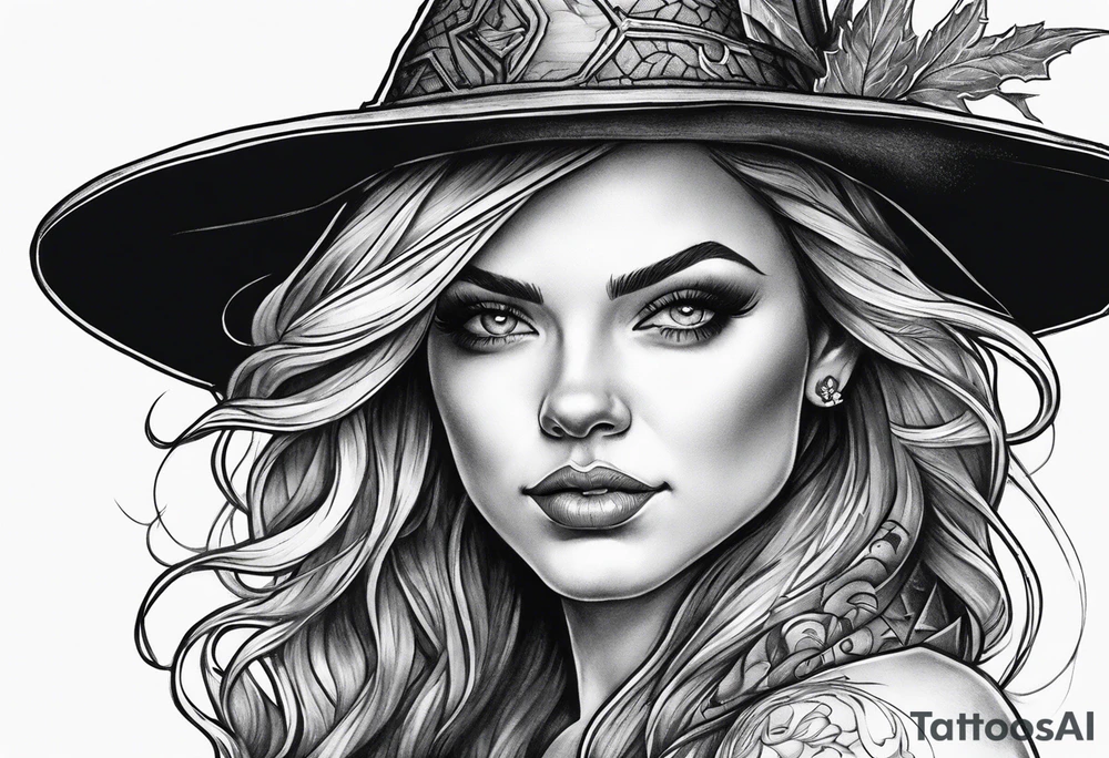 Witch tattoo idea