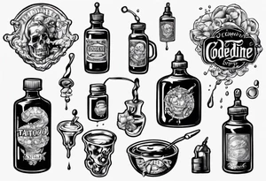 Codeine Syrup tattoo idea