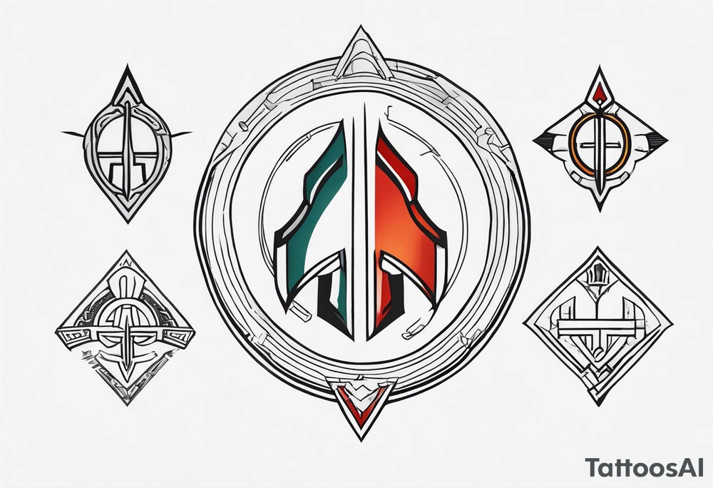 Ancient spartan symbol tattoo tattoo idea