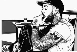 mac Miller's albums tattoo idea