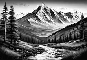 Jeremiah 1:19 tattoo with a mountain feminine tattoo idea