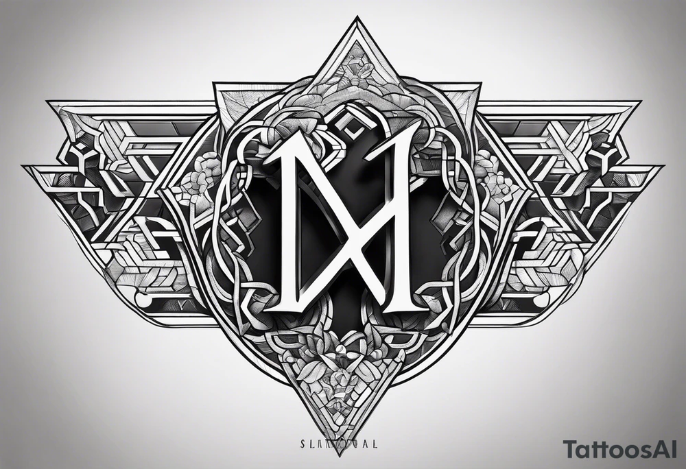 Leg band solid numerals ix xi tattoo idea