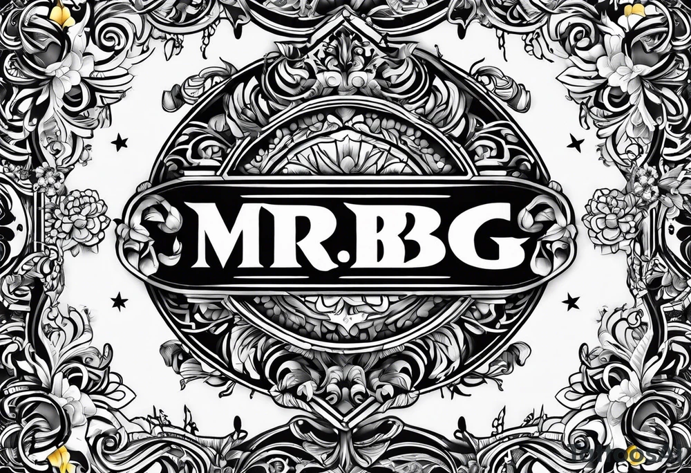 word: "MRBG" tattoo idea