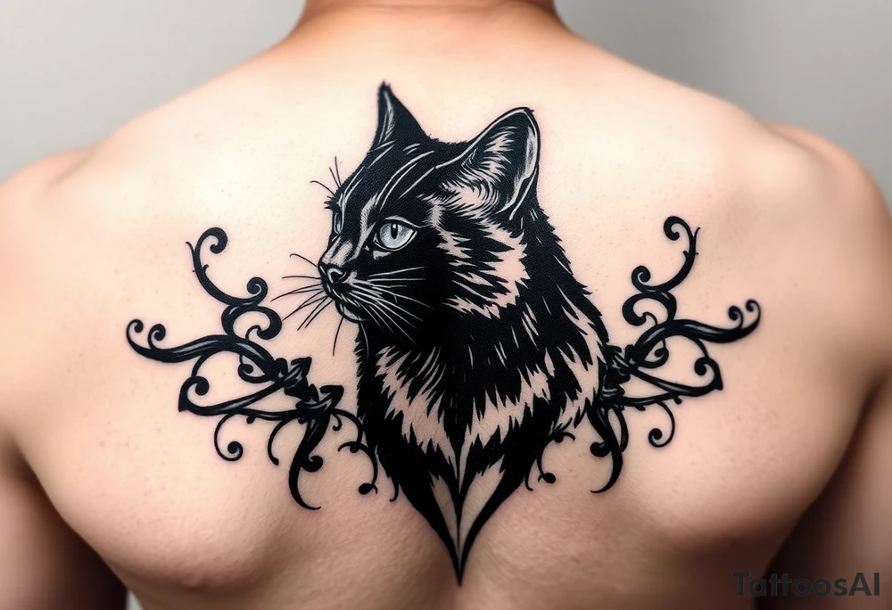 Black Cat tattoo idea